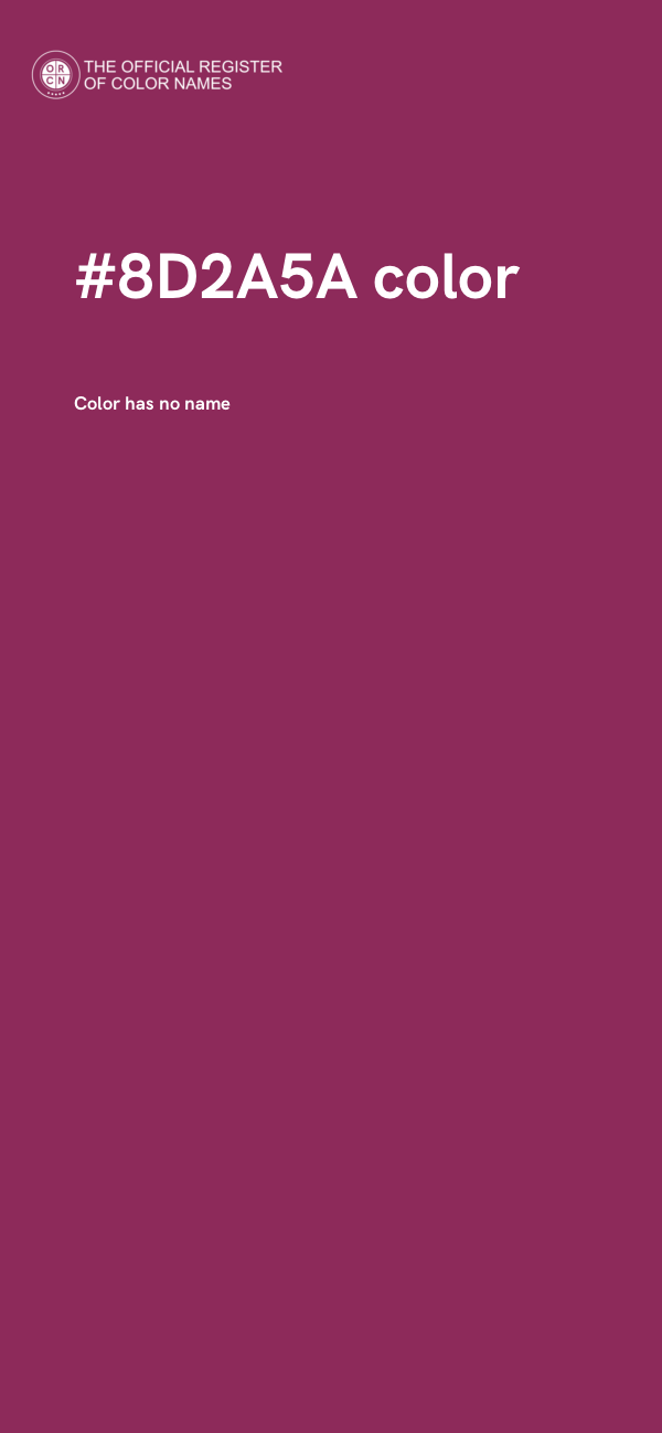 #8D2A5A color image
