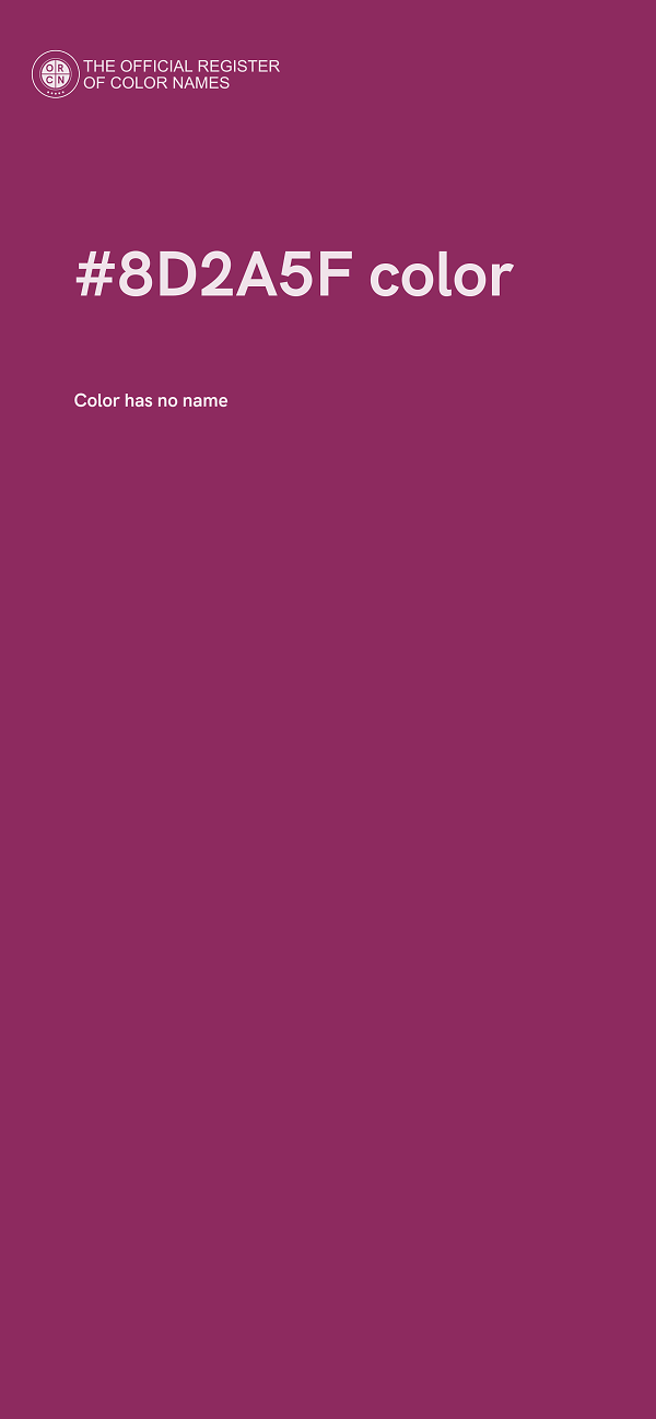 #8D2A5F color image