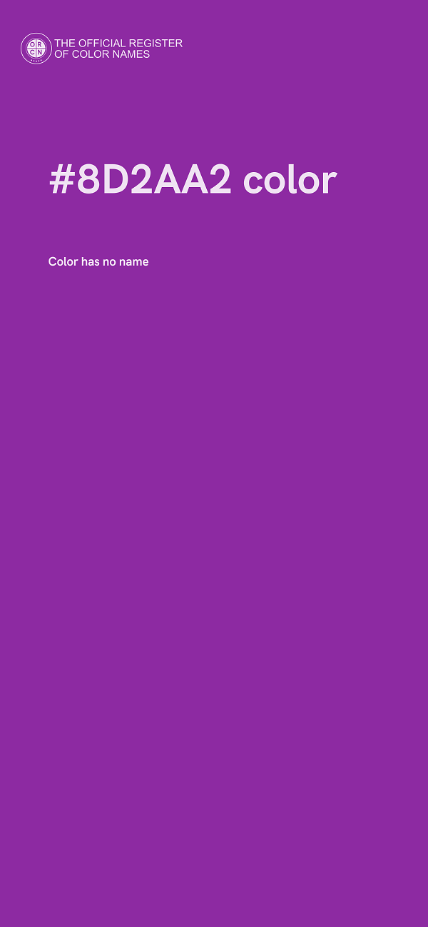 #8D2AA2 color image