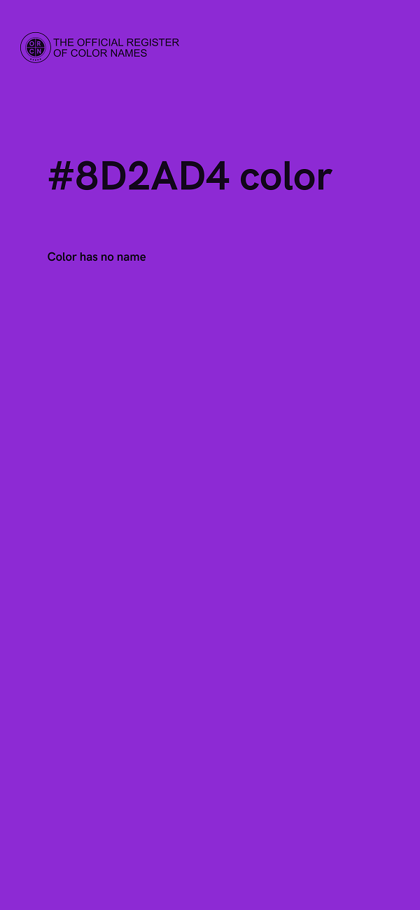 #8D2AD4 color image