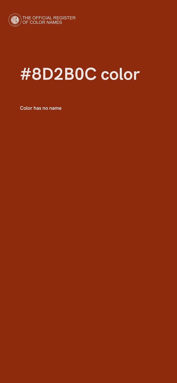 #8D2B0C color image