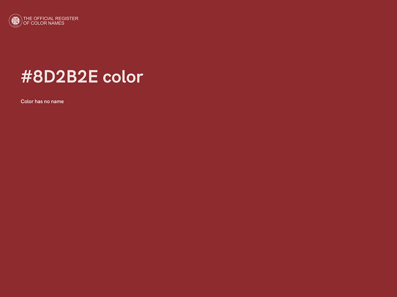 #8D2B2E color image