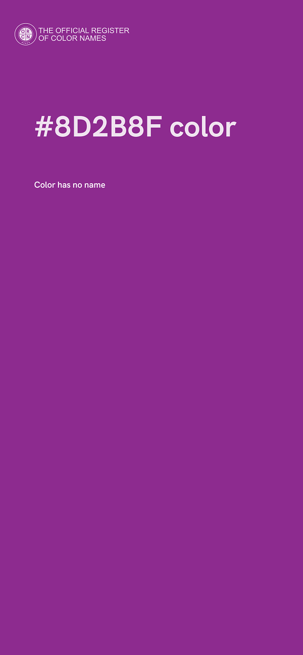 #8D2B8F color image