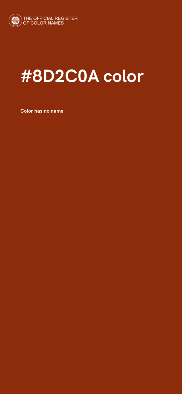 #8D2C0A color image