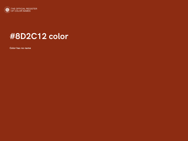 #8D2C12 color image