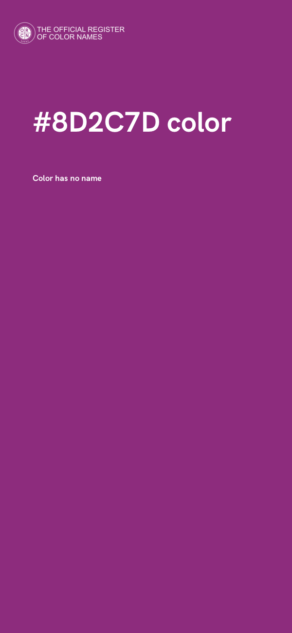 #8D2C7D color image