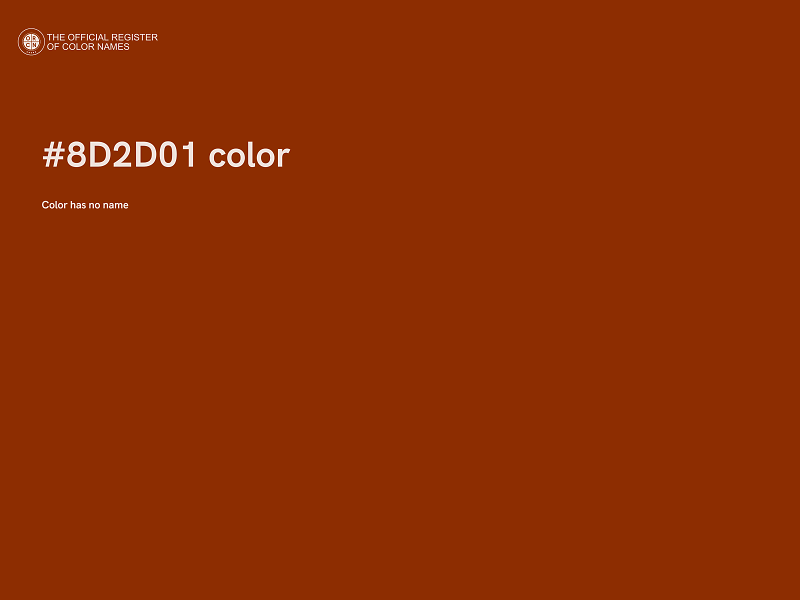 #8D2D01 color image