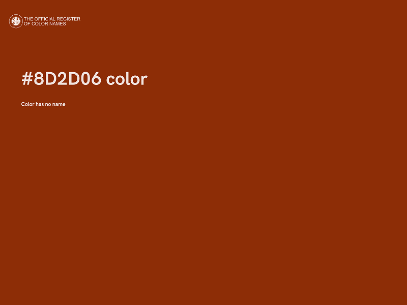 #8D2D06 color image