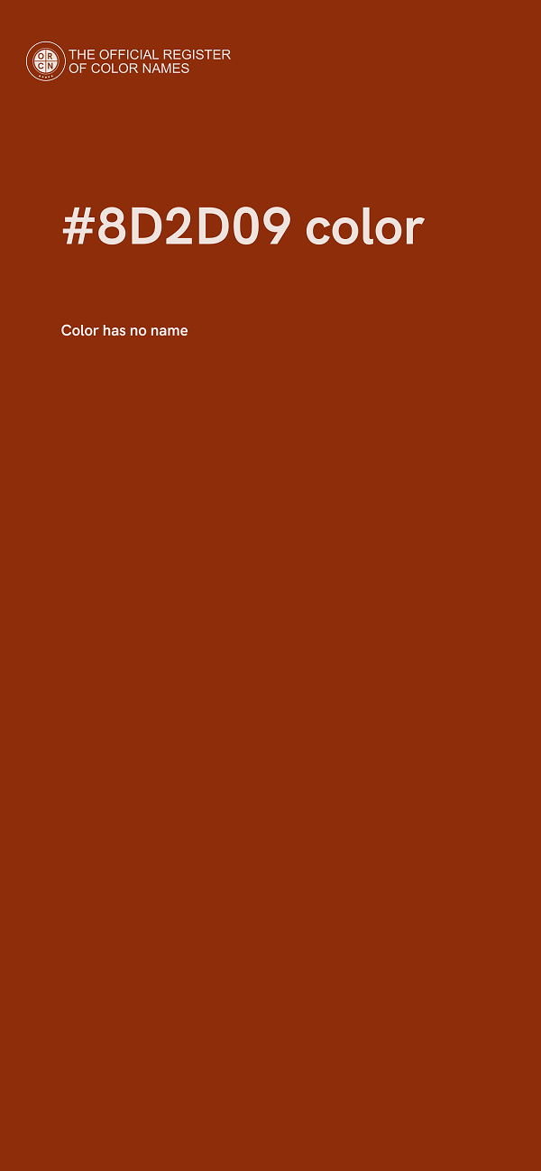 #8D2D09 color image