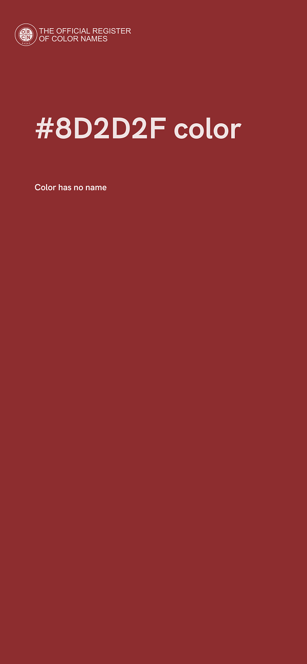 #8D2D2F color image