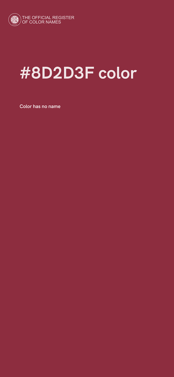 #8D2D3F color image