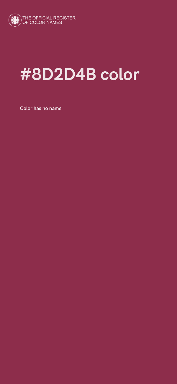 #8D2D4B color image