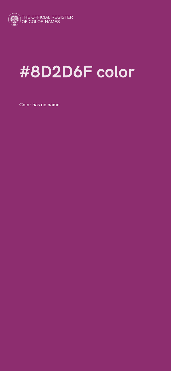 #8D2D6F color image