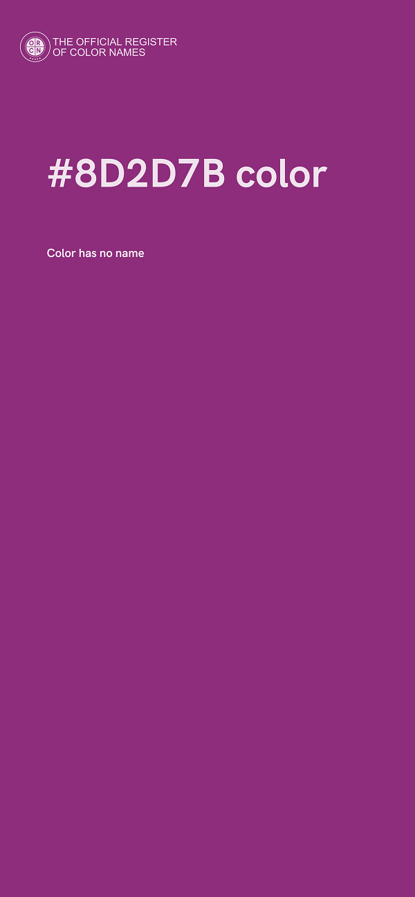 #8D2D7B color image