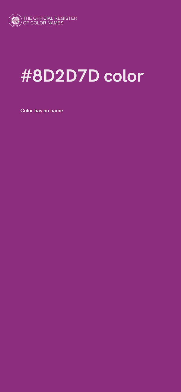 #8D2D7D color image