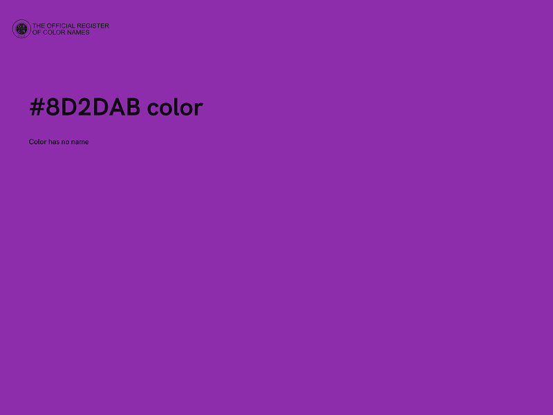 #8D2DAB color image