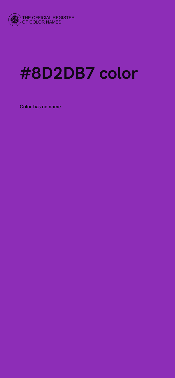#8D2DB7 color image