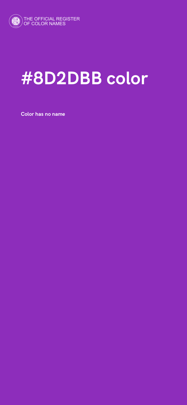 #8D2DBB color image