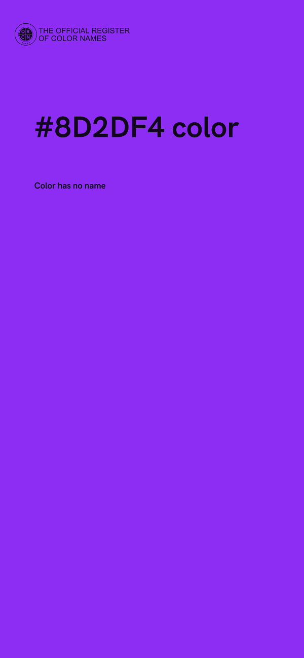 #8D2DF4 color image