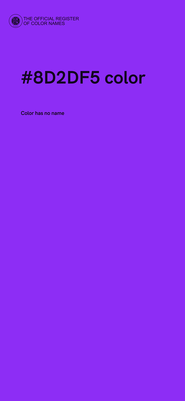 #8D2DF5 color image