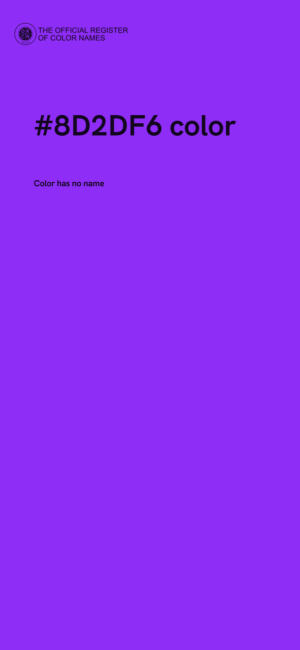 #8D2DF6 color image