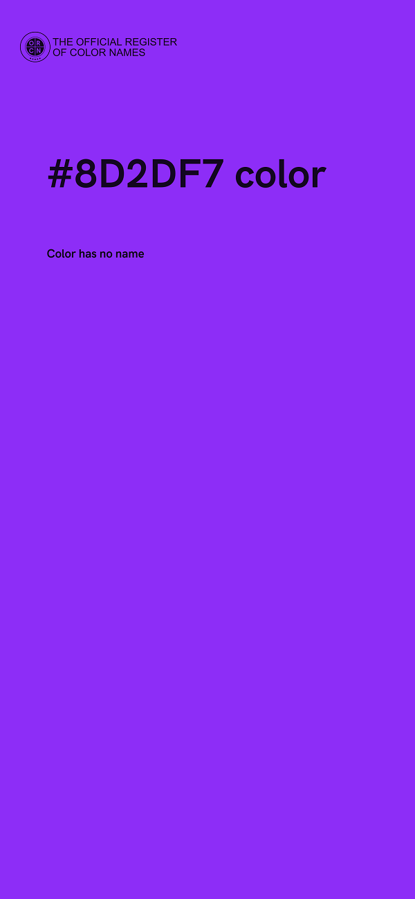 #8D2DF7 color image