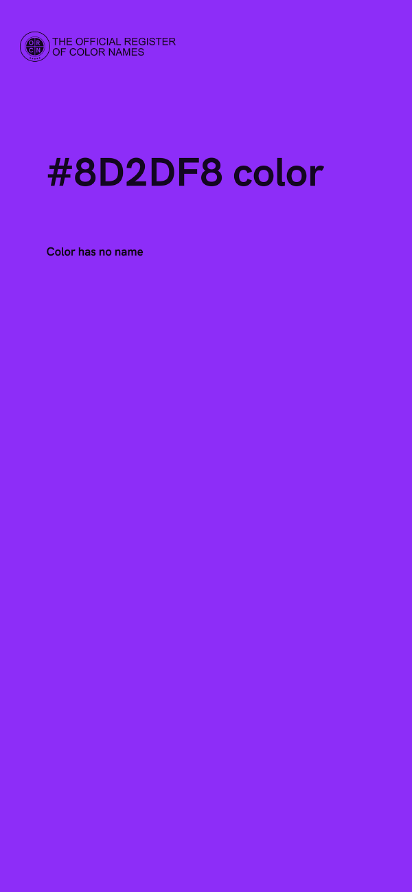 #8D2DF8 color image