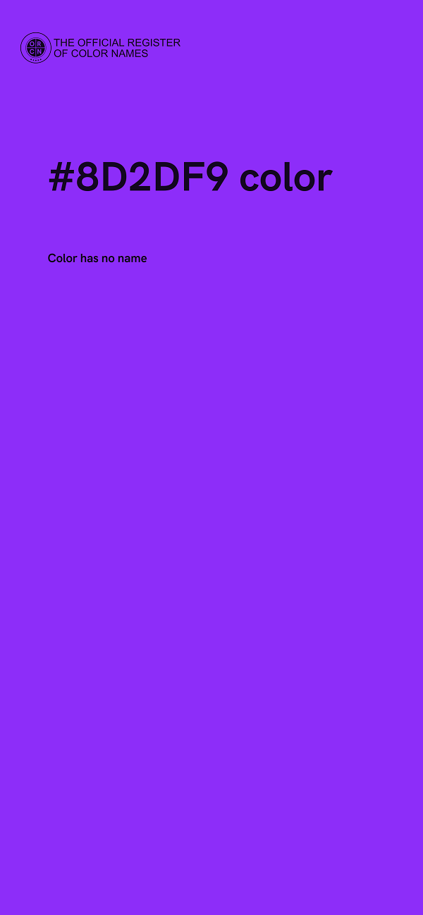 #8D2DF9 color image