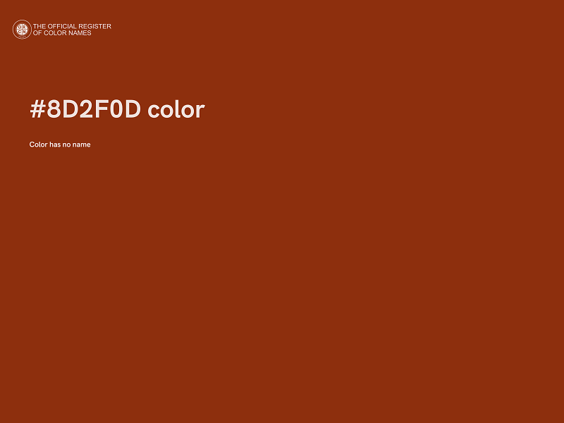 #8D2F0D color image
