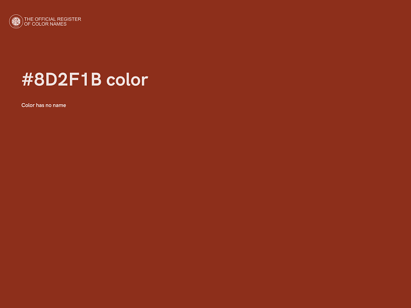 #8D2F1B color image