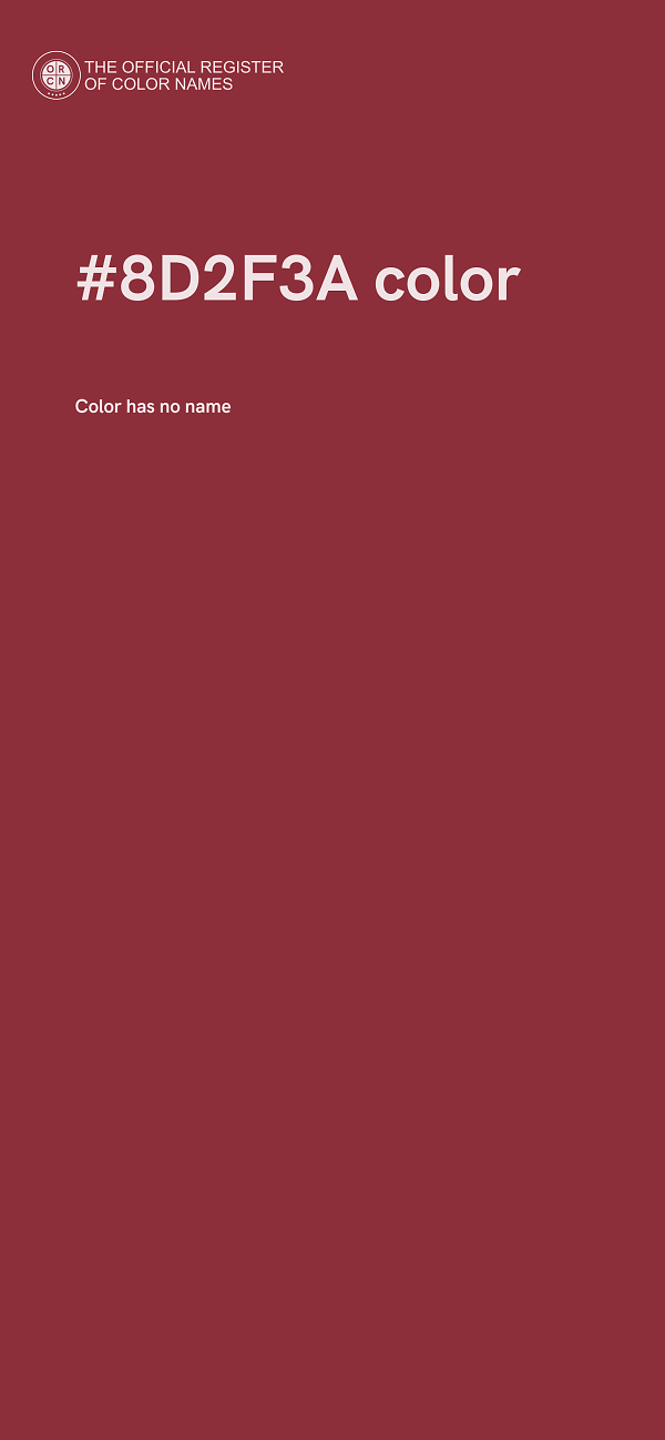 #8D2F3A color image