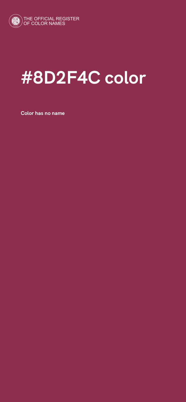#8D2F4C color image