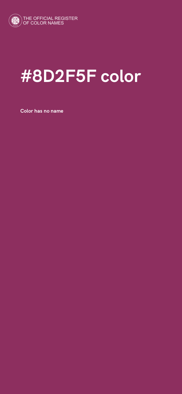 #8D2F5F color image