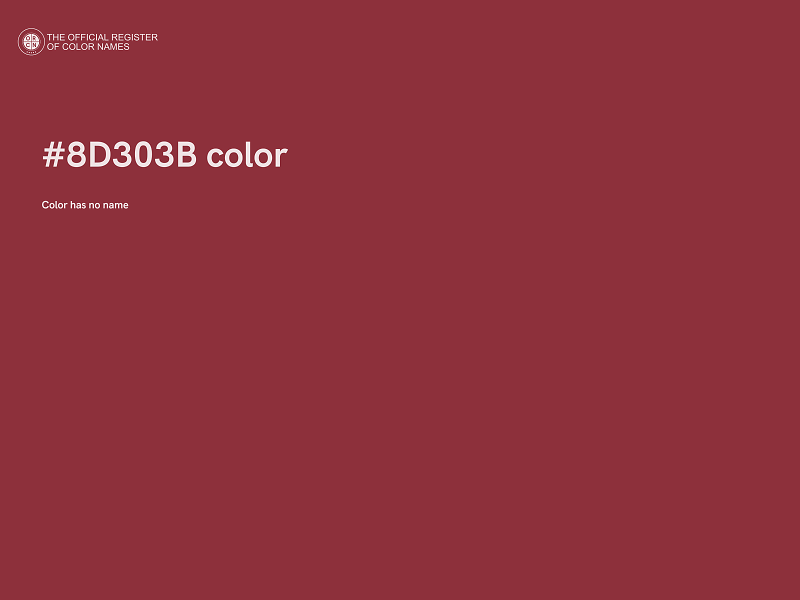 #8D303B color image