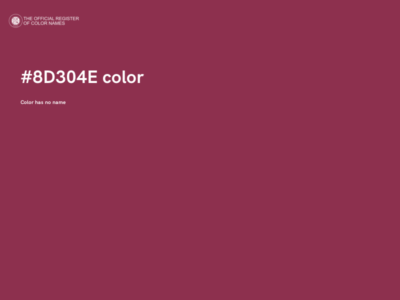 #8D304E color image