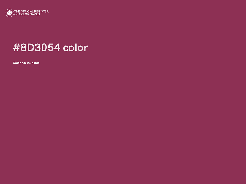 #8D3054 color image