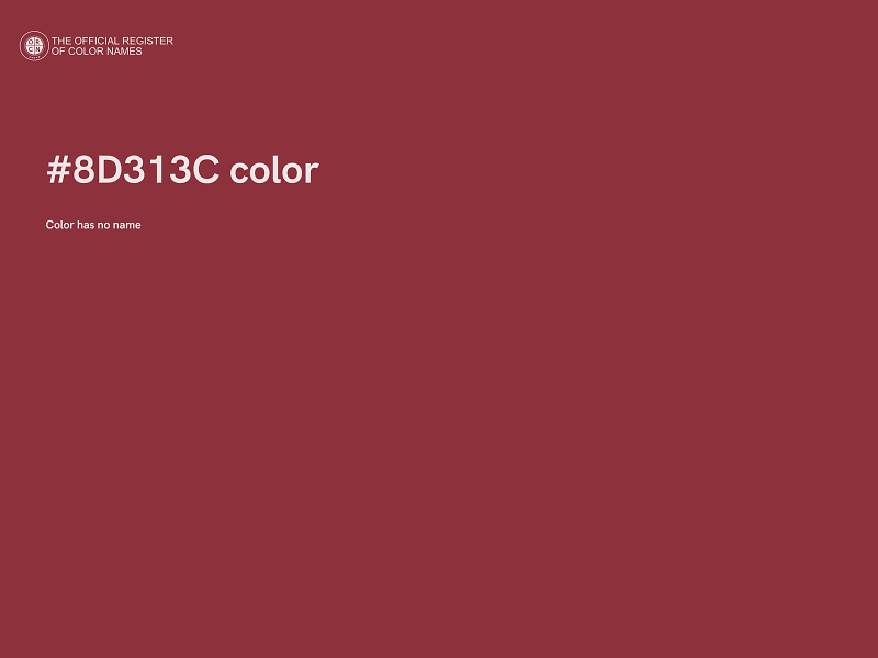 #8D313C color image