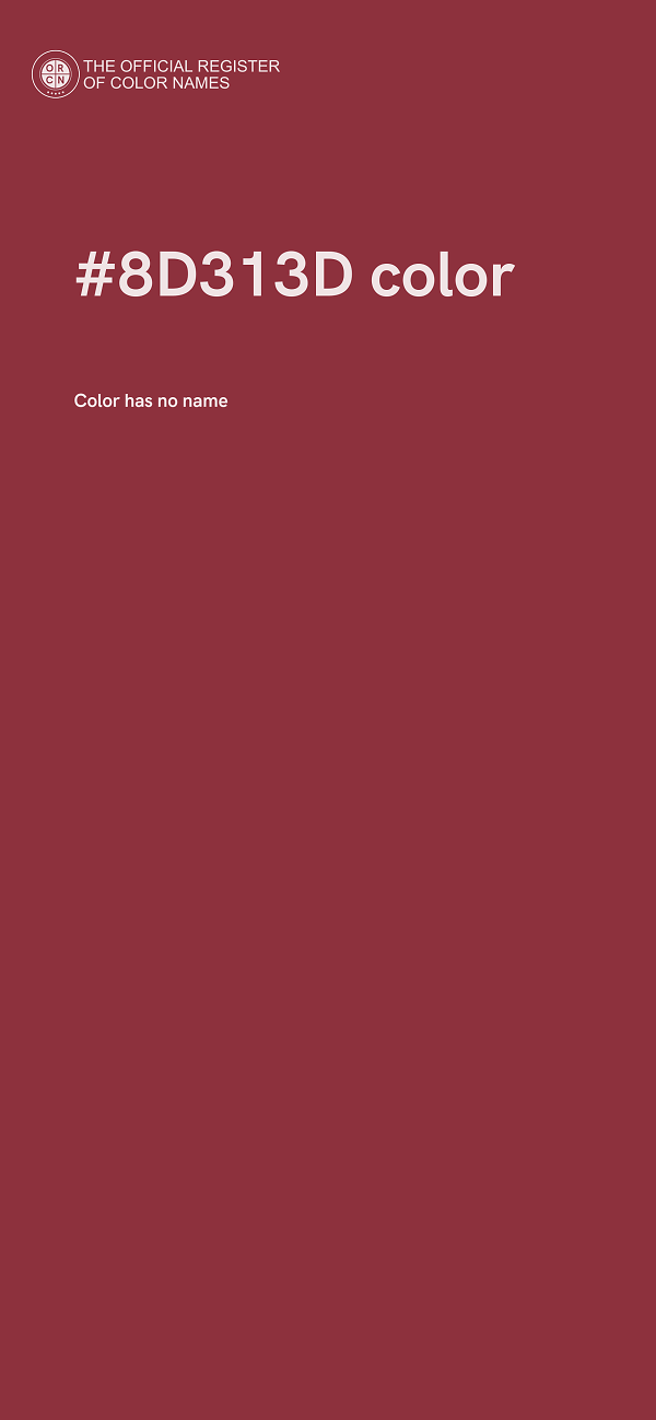 #8D313D color image