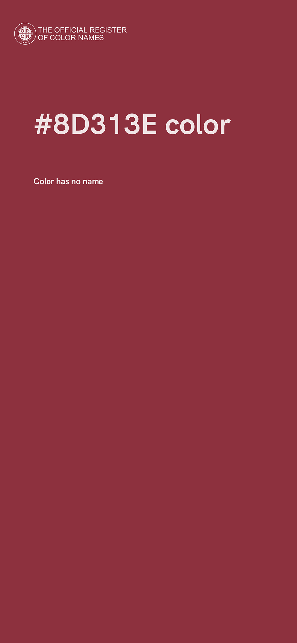 #8D313E color image