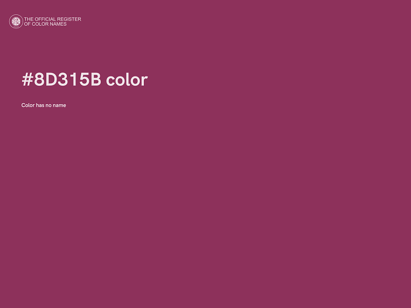 #8D315B color image