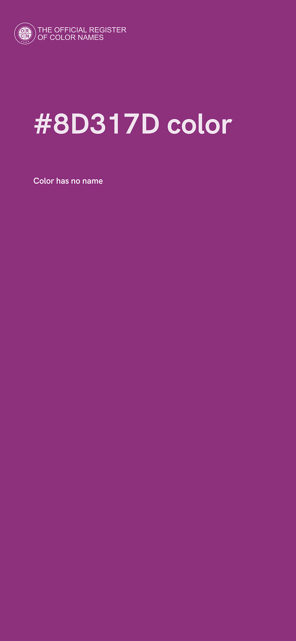 #8D317D color image