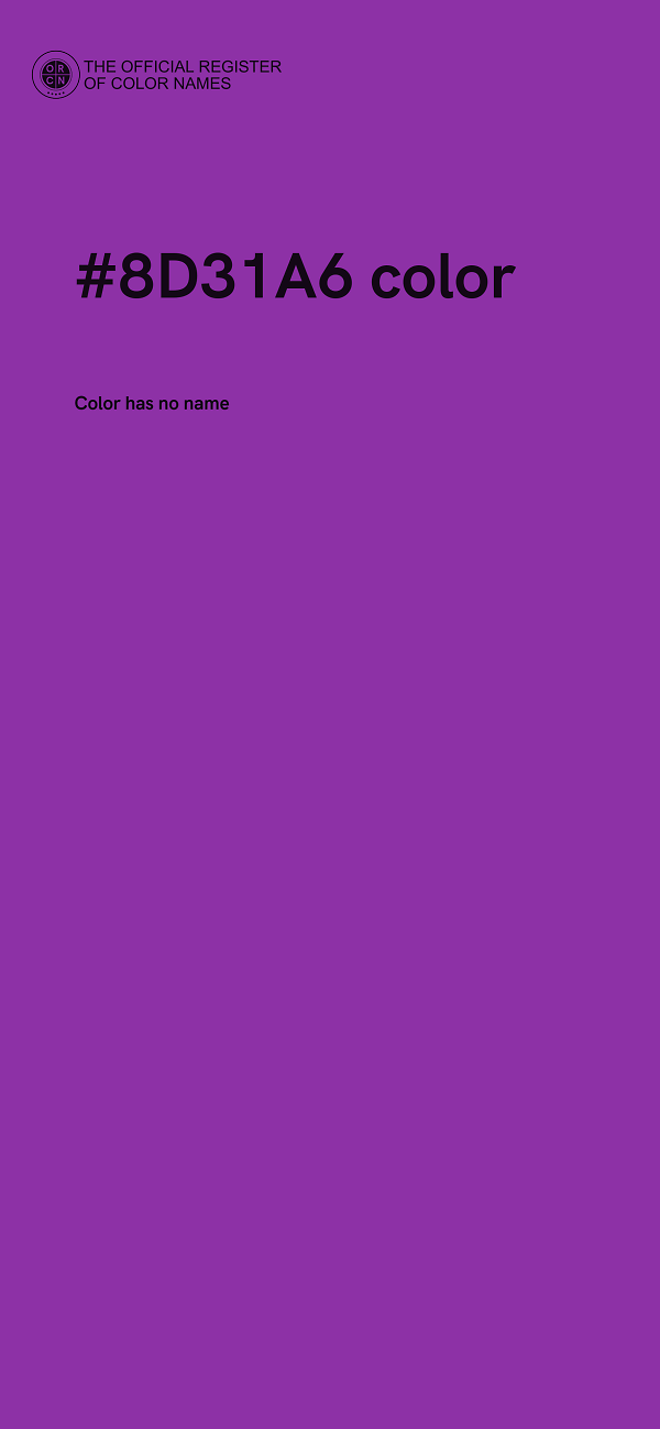 #8D31A6 color image