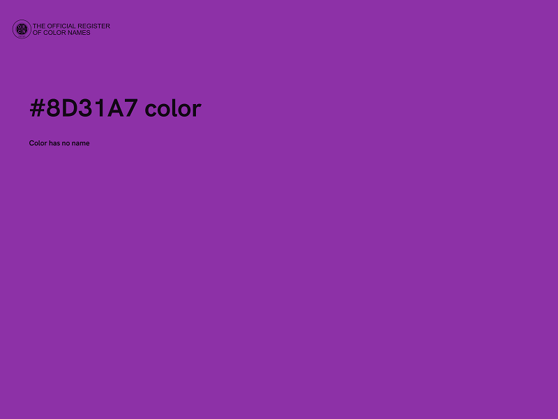 #8D31A7 color image