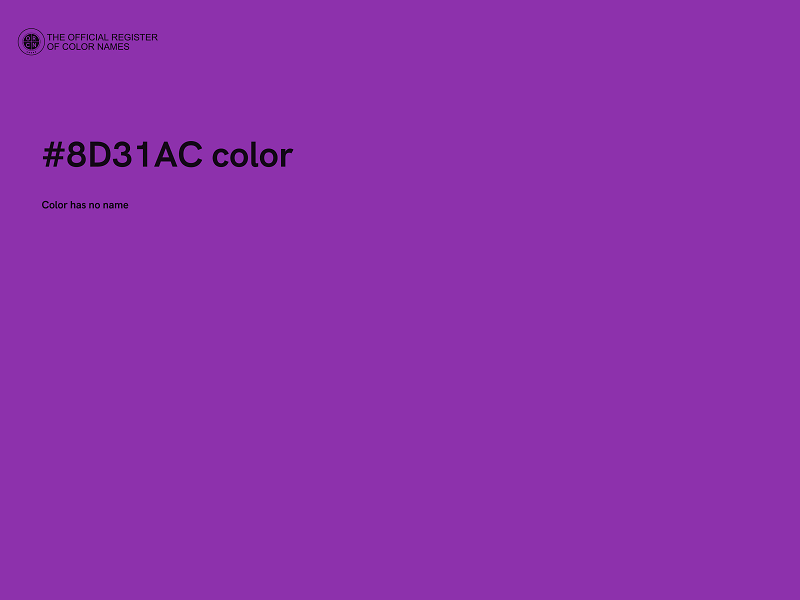 #8D31AC color image