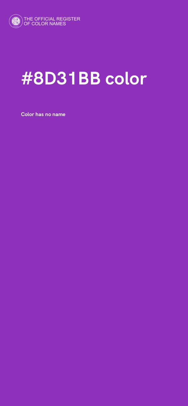 #8D31BB color image