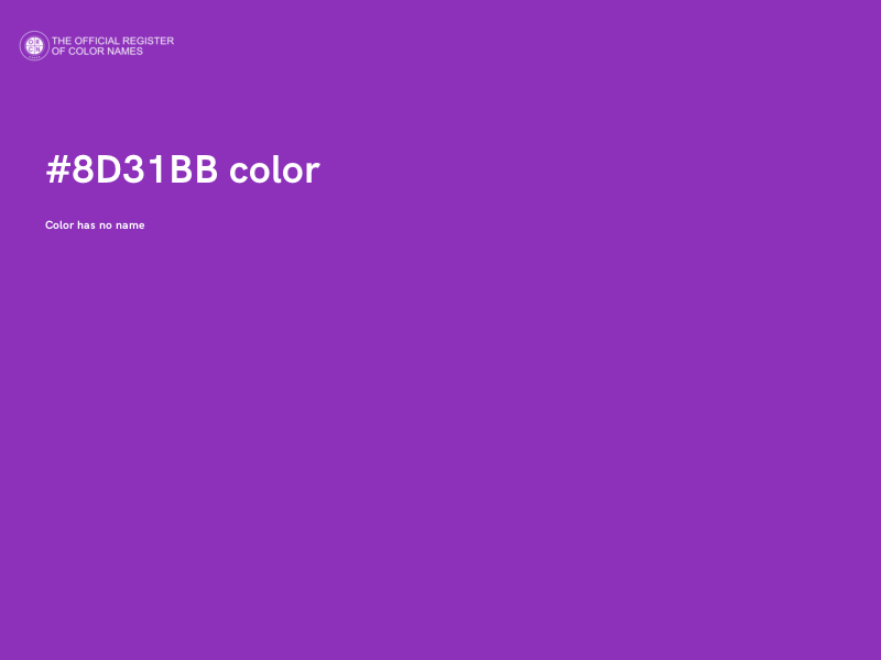 #8D31BB color image
