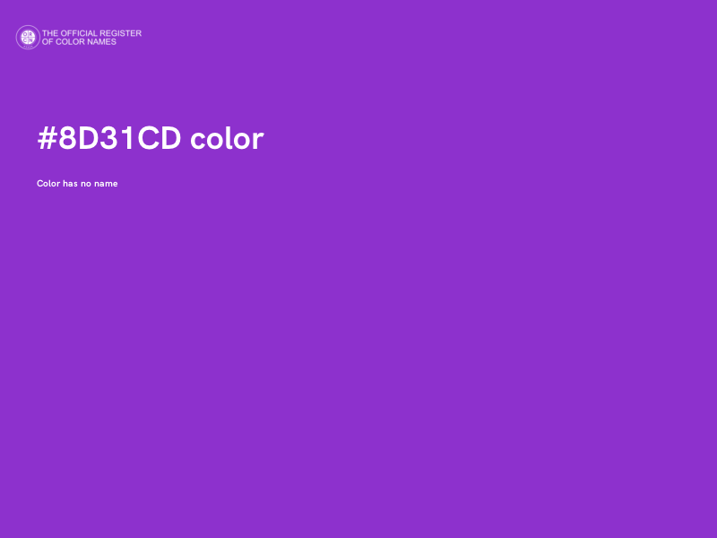 #8D31CD color image