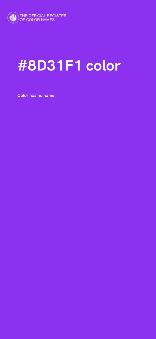 #8D31F1 color image