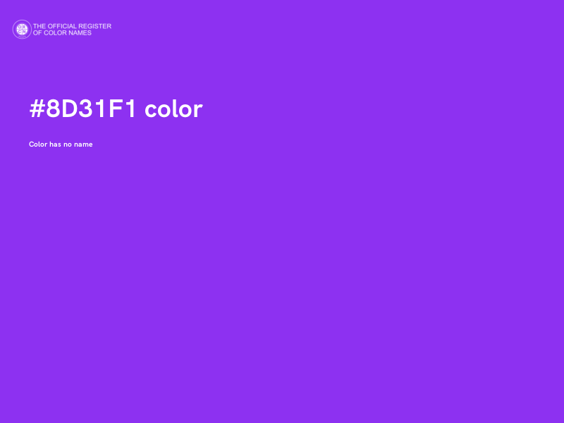#8D31F1 color image