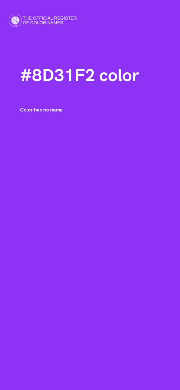 #8D31F2 color image